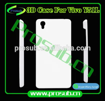 3d sublimation diy blank cell phone case cover skin for Prosub--VIVO Y51L