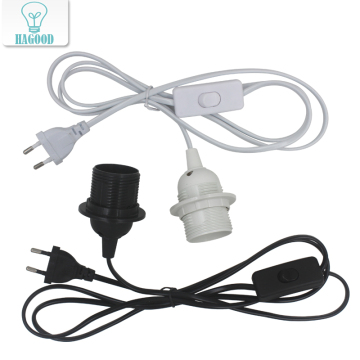 1,8m Μήκος γραμμής E27 LED LAMP SOCKET A250V 4A 303 προσαρμογέας on/off