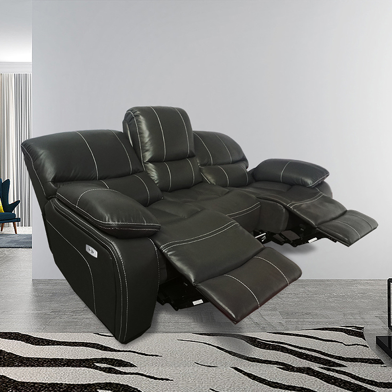 Stylish Sectional Leather Recliner Sofa