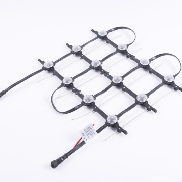 Flexible Waterproof Transparent LED Mesh Screen RGB 50mm DMX512 160 Degree Full Color