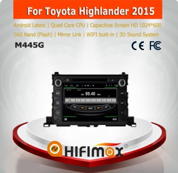 Hifimax Latest car gps navigation system for Toyota Highlander 2015