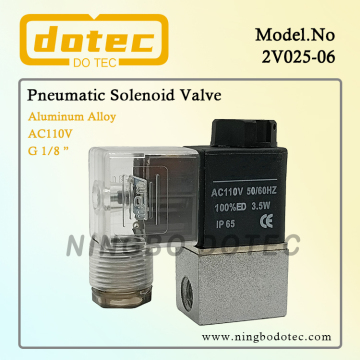 2V025-06 Direct Acting Pneumatic Solenoid Valve 1/8'' 110VAC