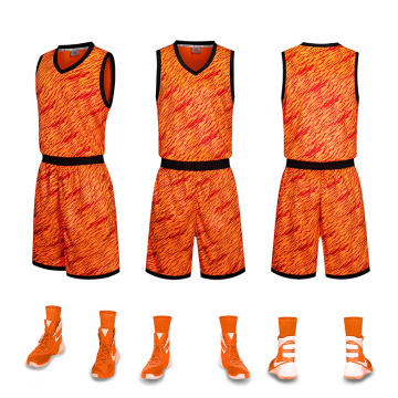 Uniforme de basket-ball de sublimation personnalisée avec poche