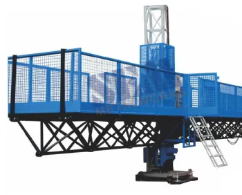 Hot-dip Galvanized Mast Climbers With 7.5m/min Lifting Speed For Buliding