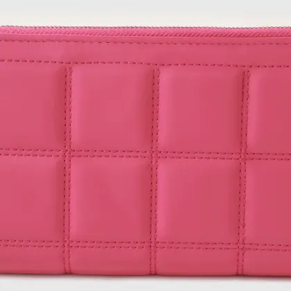 Quilted Long Wallet for Women