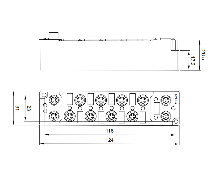 M8 8port Digital Contrection Rectivetion Module Io Module คุณภาพสูง M8 ...