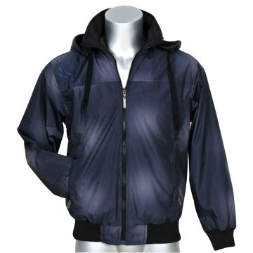 Custom Printed Polyester Hooded Jacket