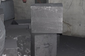 Rotary kiln graphite seal block