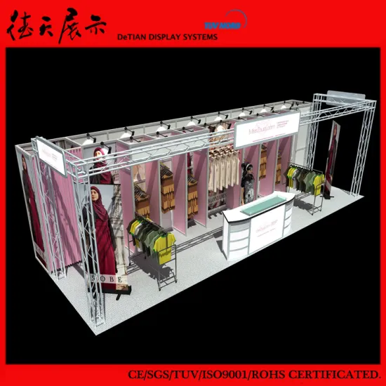 Personality Easy To Carry Shanghai Aluminum Booth For Apperal Company