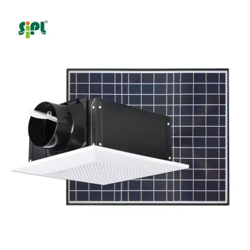 40W Solar Powered Ceiling Air Vent Centrifugal Fan for Energy Saving Bathroom Exhaust Ventilation