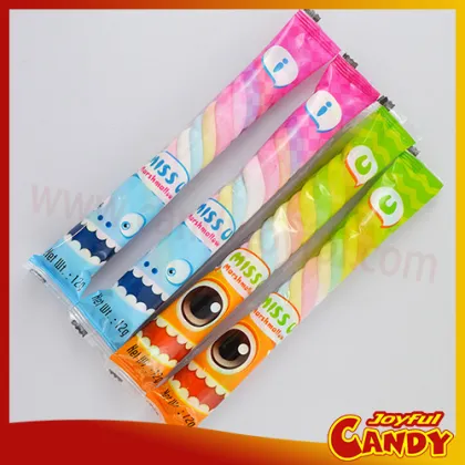 90cm custom flavor long twisted marshmallows wholesale