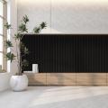 Painel de parede de madeira acústica 3D decorativa
