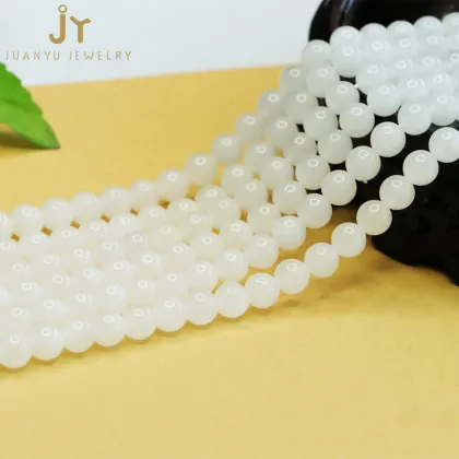 Wholesale Precious Stone Hetian Jade Loose Beads: Natural Gemstone Accessories