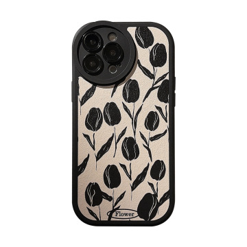 Custom Pattern Printing Tulip Shockproof Phone Case for iPhone 13/14/15 Pro Max