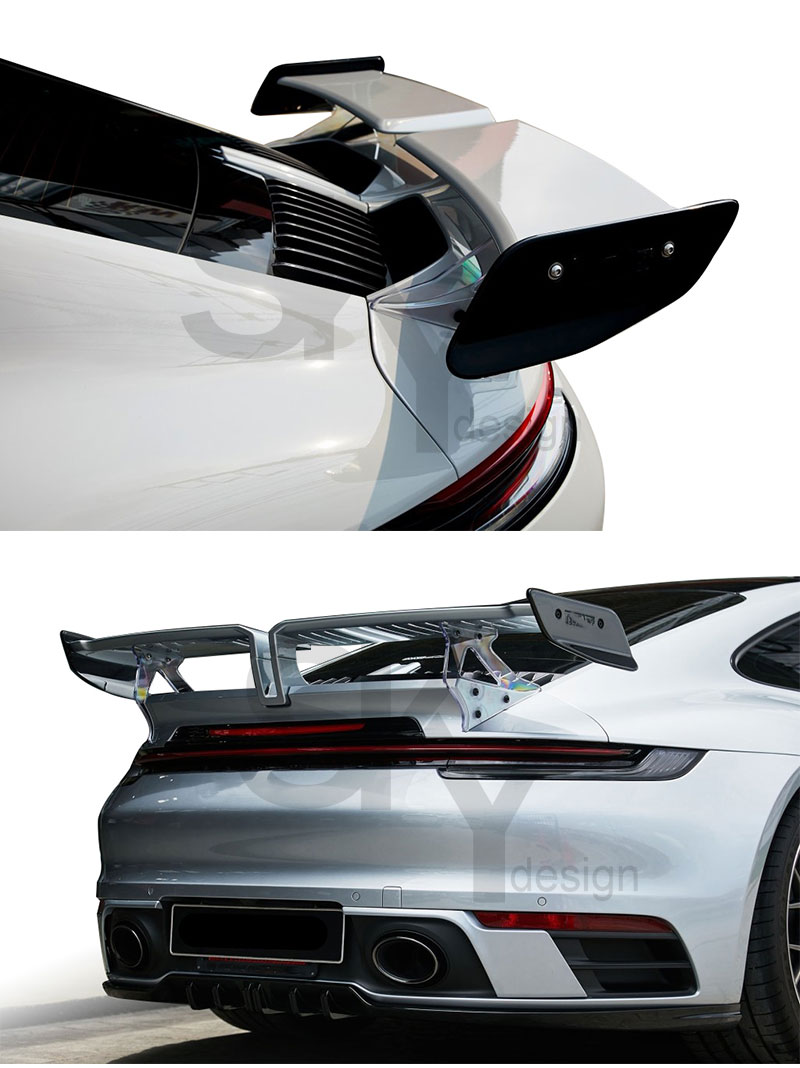 Techart Style Carbon Fiber Rear Spoiler For Porsche 911 992, High ...