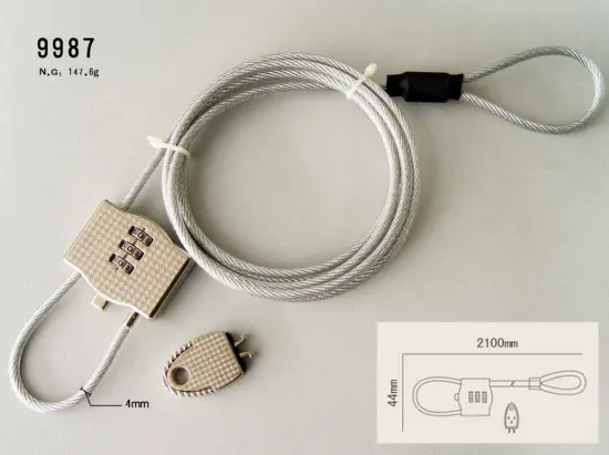 Combination Laptop Lock, Computer Cable Lock
