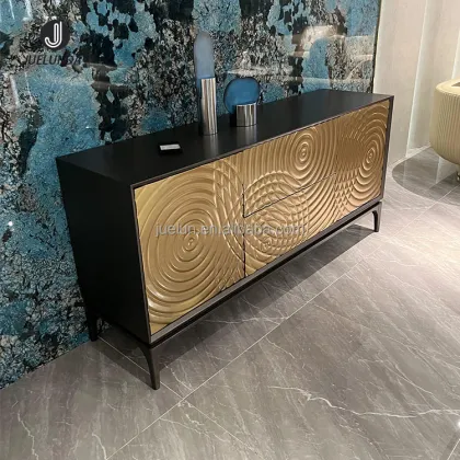 Modern Gold Wooden Metal Cupboard Designs for Bedrooms and Living Rooms with Drawers and Doors