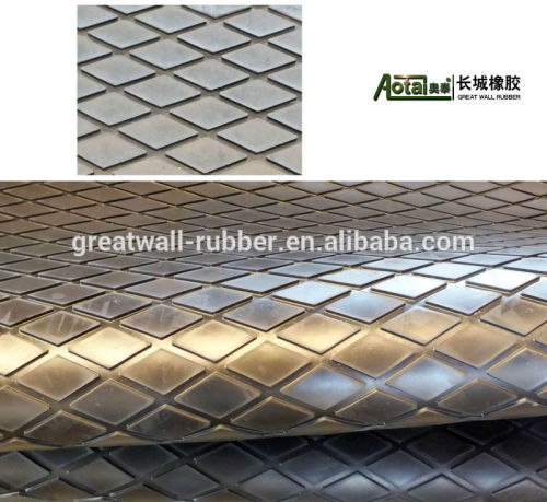 Commercial quality 2000mm width Diamond non-slip Rubber Flooring Mat Anti-fatigue Rubber Mats