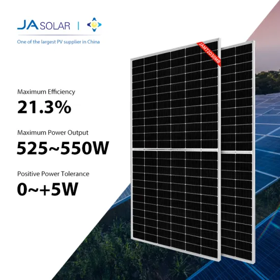 High-Power JA Solar Bifacial Mono Double Glass Modules: 525W, 530W, 535W, 540W, 545W, and 550W Solar Panels