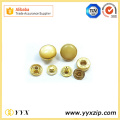 Shiny Gold Plated 4 Parts Snap Metal Buttons