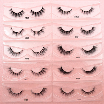 Visofree Mink Eyelashes 3D Mink Lashes Winged HandMade Full Strip Lashes Cruelty Free Mink Lashes False Eyelashes Makeup Tools