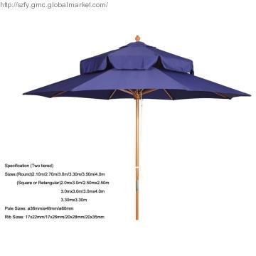 Wooden Umbrella, Special Design Outdoor Umbrella
