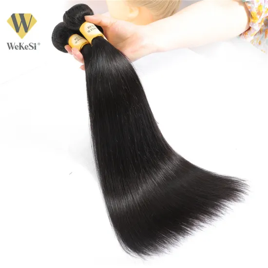 Raw Hair Vendors WKS Straight Extension Bundle Raw Hair Unprocessed Virgin Donor Cuticle Aligned 8a 9a 10a Brazilian Weaving