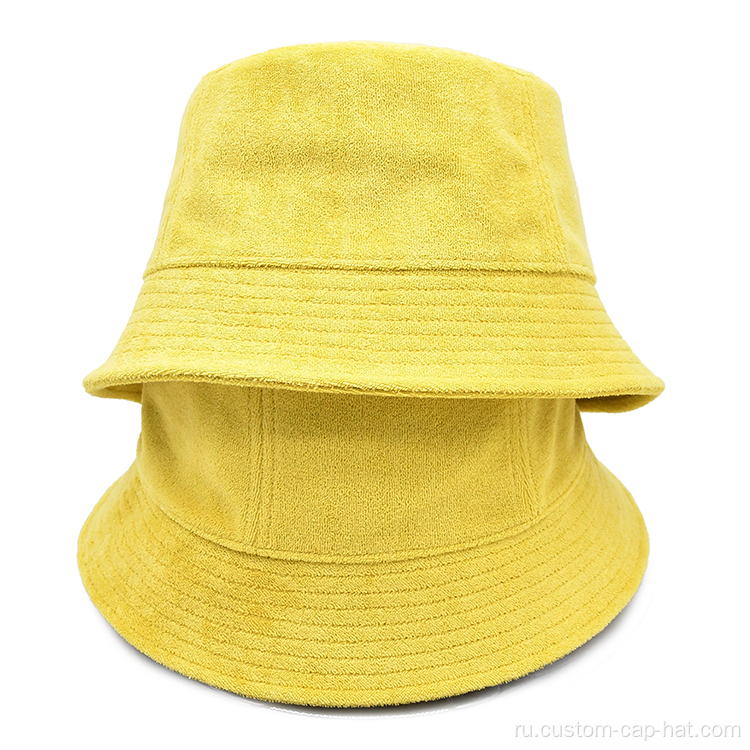 Пользовательский логотип Terry Cloth Bucket Hat