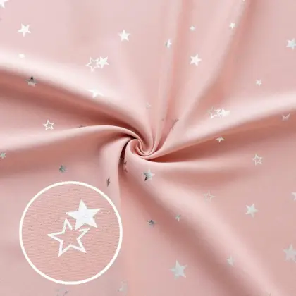 Print Blackout Curtain with star