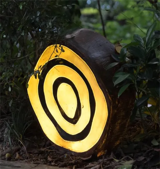 Wood Chip Annual Ring Light C