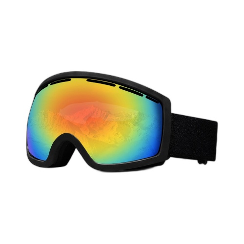 Oversized Snow Goggles with Mirrored PC Lens