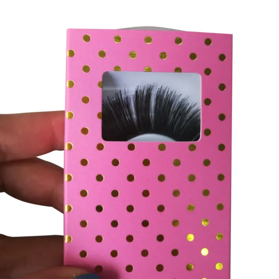 Elegant Design Pattern Foiled Eyelash Paper Box