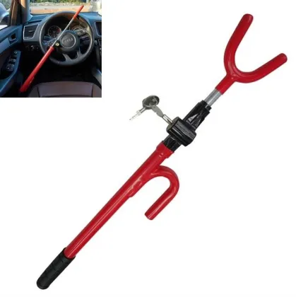 Red Universal Car Steering Wheel Lock