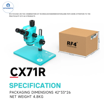 RF4 CX71R Trinocular Stereo Microscope Soldering Repair