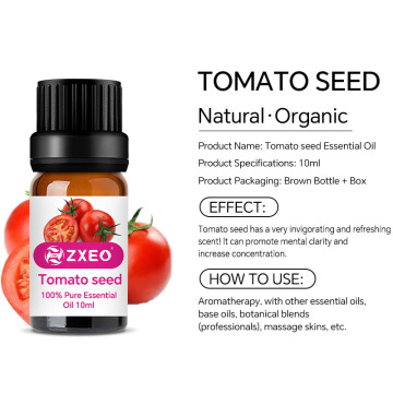 Oil de tomate de tomate de tomate puro e natural de tomate 100% para cuidados com a pele aditiva de alimentos para cuidados com a pele