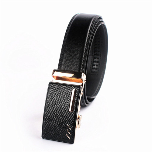 High quality gold automatic belt buckle custom printed leather belts