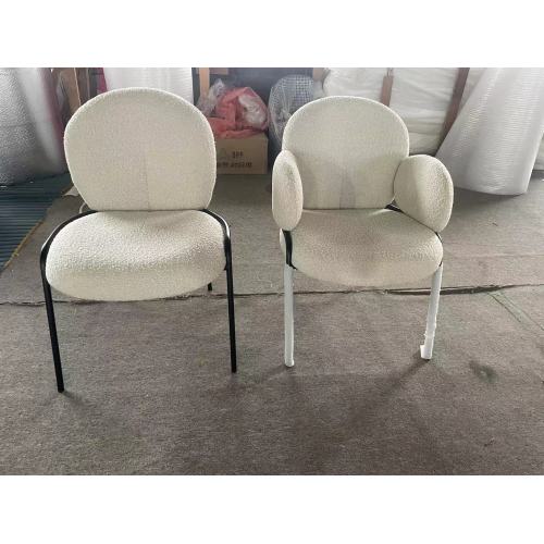 minimalist design chair with metal legs for restaurant