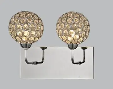 Small indoor crystal wall lighting