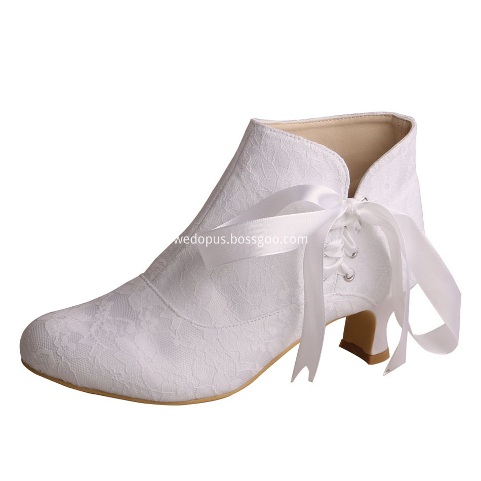 ivory wedding boots