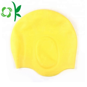 Bonnet de bain personnalisé en silicone simple pour cheveux longs