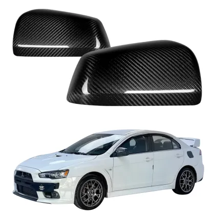Dry Carbon Fiber Pair Mirror Covers for Mitsubishi EVO 10
