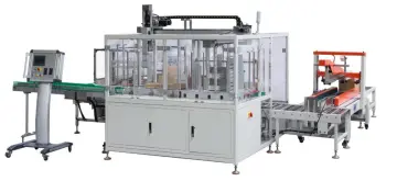 automatic face mask cartoning with box side push case packer box packaging machine