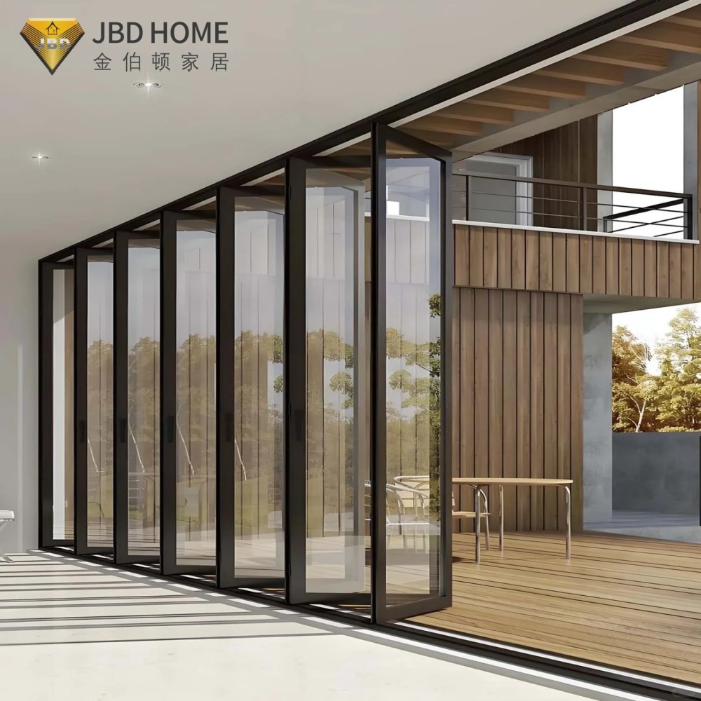 Luxuzko barrualdea JBD HOME SL-ALU90 Patioko ate lerragarri sendoekin