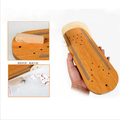 Mini Desktop Wooden Bowling Game Board Game
