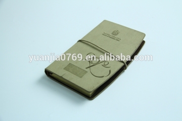 vintage soft leather covered joureny pocket book