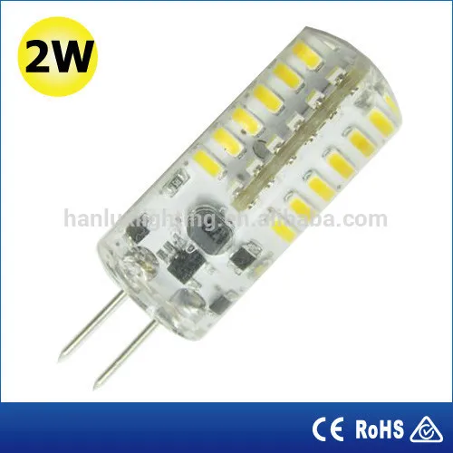2W 160LM G4 base TUV CE ROHS report 12V G4 LED bulb