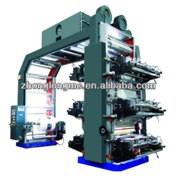 Six colors high speed high precision flexographic printing machine