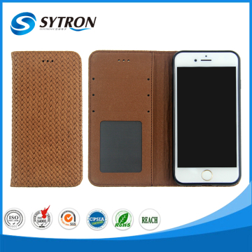 With Many card Slots Ultraslim eco-friendly Soft Leather TPU Phone Case for iPhone 7