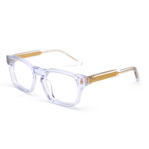 Fashion Exquisite Transparent Thick Acetate Frame