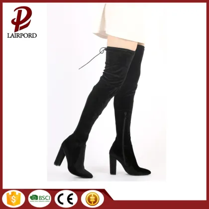 Crystal high heel over the knee boots